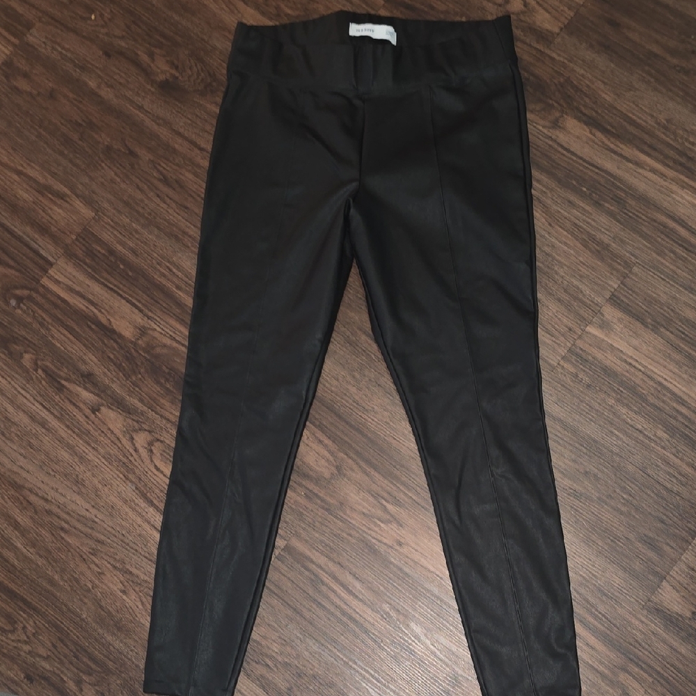 Old Navy Faux Leather Black Leggings